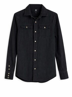 G-Star RAW Black Denim Shirt – Women’s Small (Slim Fit)